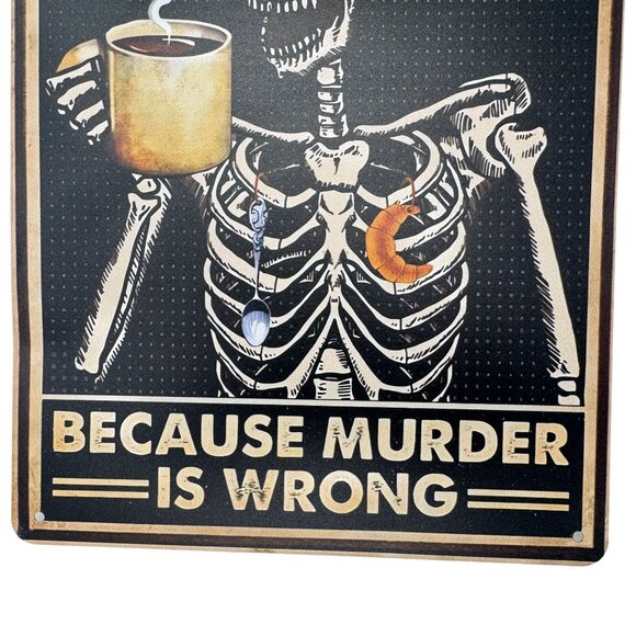 Sarcastic Coffee Metal Signs Kitchen Office Dorm Whimsical Wall Art 12x8 Inches - Picture 6 of 13